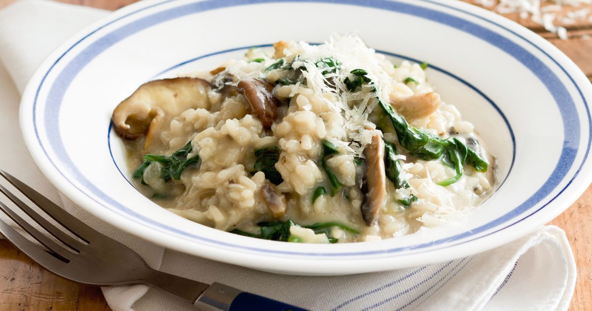 Spinach truffle risotto 